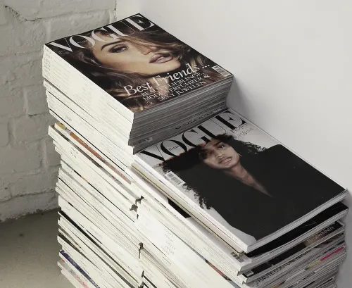 mountain of magazines